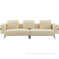 Modern Leather European Sectional Sofa Set